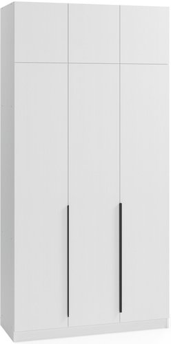 Шкаф распашной Soma Lord Black 3-х створчатый 120x240 (белый) - 1/1