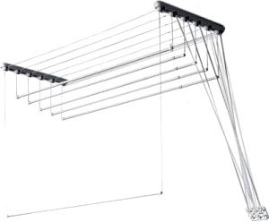 Сушилка для белья Comfort Alumin потолочная 5 стержней алюминий серебристая 150 см - 1/1