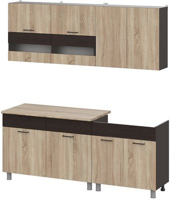 Готовая кухня Mio Tesoro Босфор 2.0 (дуб венге/дуб сонома) - 1/1