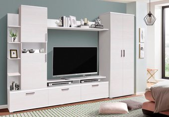 Стенка Олмеко Денвер Нью (анкор ясень светлый/белый) - 1/1