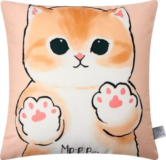 Декоративная подушка Этель Мягкие лапки 10781894 (40x40, велюр) - 1/1