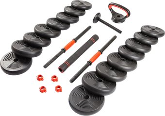 Набор гантелей Ametist со штангой и гирями 6в1 20 кг - 1/1