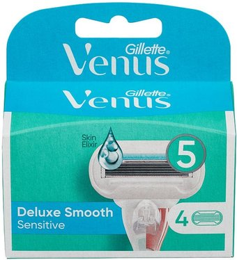 Сменные кассеты для бритья Gillette Venus Deluxe Smooth Sensitive (4 шт) 7702018497447 - 1/1