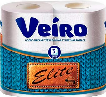 Туалетная бумага Veiro Elite (4 рулона) - 1/1