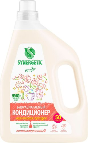Кондиционер для белья Synergetic Биоразлагаемый. Магическая орхидея 2.28 л - 1/1