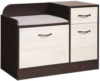 Банкетка Мебель-класс Порто-7 МК 501.09.07 (левый, венге/ясень шимо светлый) - 1/1