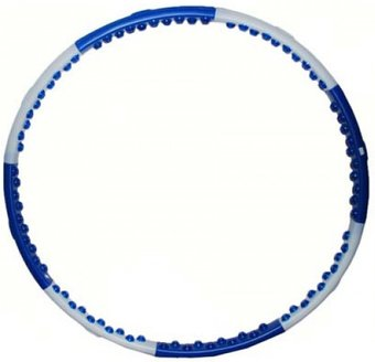 Массажный обруч ZEZ Sport O-MDD-2 1.8кг (белый/синий) - 1/1