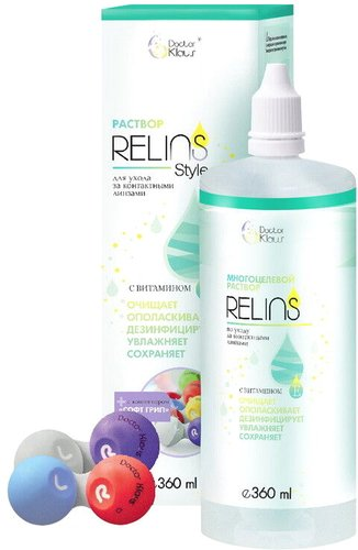 Раствор для линз Doctor Klaus Relins Style 360 мл - 1/1