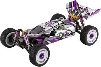 Автомодель WLtoys 124019 (серебристый/фиолетовый) - 1/1