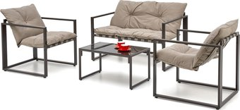 Набор садовой мебели Halmar Shark (черный/капучино) - 1/1