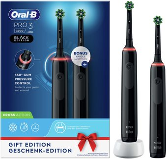 Комплект зубных щеток Oral-B Pro 3 3900 Duo Cross Action D505.523.3H 4210201374633 - 1/1
