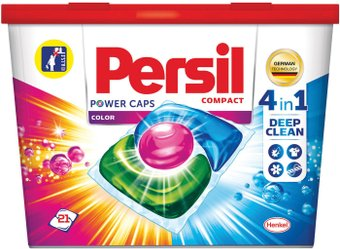 Капсулы для стирки Persil Power Caps 4 в 1 Color (21 шт) - 1/1