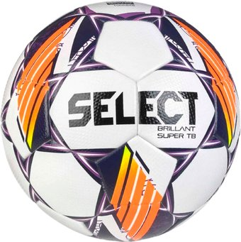 Футбольный мяч Select Brillant Super TB v24 (размер 5, белый/фиолетовый) - 1/1