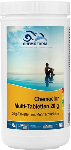 Химия для бассейна Chemoform Всё-в-одном мульти-таблетки 20 г 1 кг - 1/1