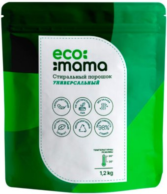 Стиральный порошок Ecomama Универсальный 1.2 кг - 1/1