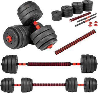 Набор гантелей с соединительным грифом  Ametist 40 кг с соединительным грифом - 1/1