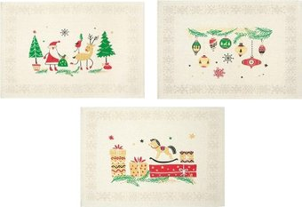 Набор полотенец Беларускі лён 46х60 24С112-ШР/рп/фкор/к. (344 Холидей-3 1/сорт1) - 1/1