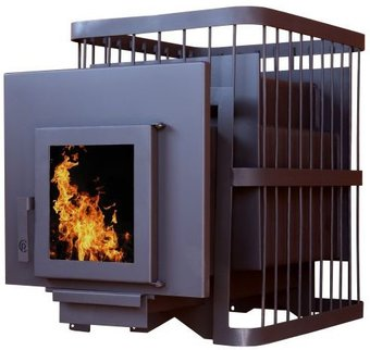 Банная печь ComfortProm Сталь 8мм 20м3, чугунная дверь со стеклом - 1/1