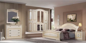 Комплект мебели для спальни ФорестДекоГрупп Любава-4 (жемчуг) - 1/1