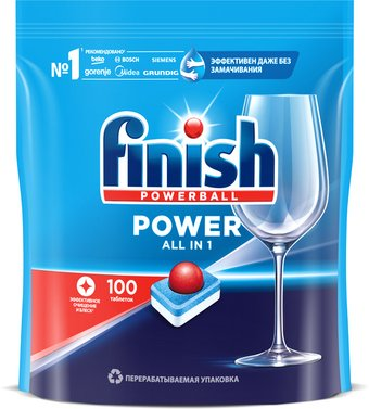 Таблетки для посудомоечной машины Finish All in 1(100 шт) - 1/1