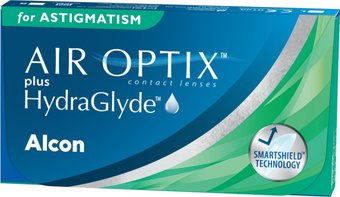 Контактные линзы Alcon Air Optix Plus For Astigmatism Hydraglyde cyl-2.25 ax180 -6.00 дптр 8.7 мм - 1/1