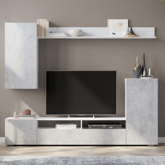 Горка NN мебель МГС 4 ЛДСП (белый/цемент светлый) - 1/1