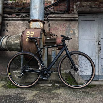 Велосипед Foxter Spy Hybrid 700C р.20 2024 (черный) - 1/1