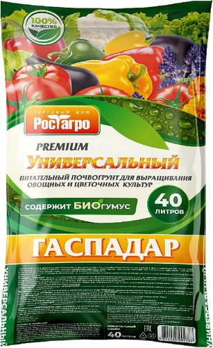 Грунт Торговый дом Рост Агро Гаспадар универсальный 40 л - 1/1