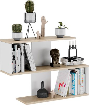 Полка Трия Diamond Тип 1 КМ+02.68.000.046 (дуб сонома/белый) - 1/1