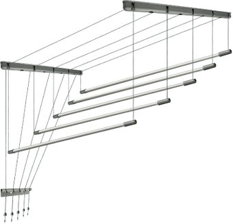 Сушилка для белья Comfort Alumin Group Потолочная 5 прутьев Silver Star 130 см (алюминий) - 1/1