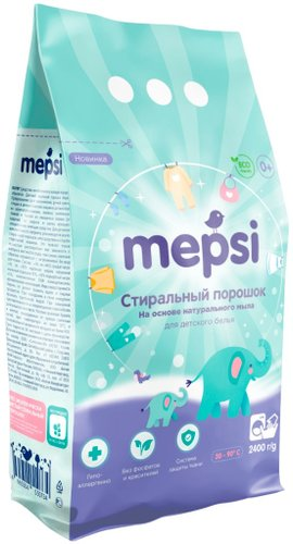 Стиральный порошок Mepsi На основе натурального мыла для детского белья 0506 (2.4 кг) - 1/1