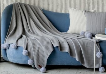 Плед Pasionaria Лео 120x220 (cерый) - 1/1