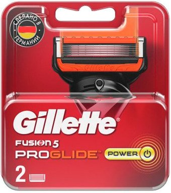 Сменные кассеты для бритья Gillette Fusion5 Proglide Power Red (2 шт) - 1/1