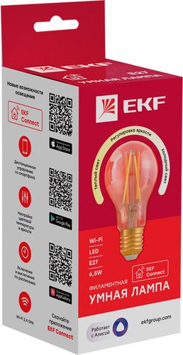 Светодиодная лампочка EKF Connect E27 Wi-Fi - 1/1