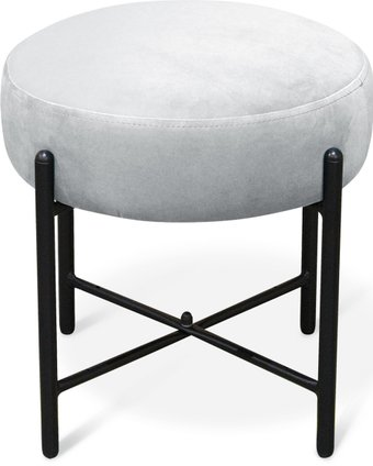 Пуфик Sheffilton SHT-B4 (серое облако/черный муар) - 1/1