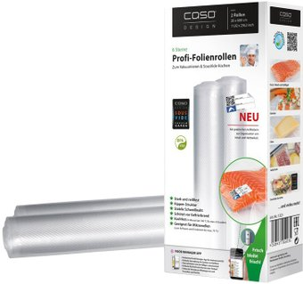 Рулоны вакуумной пленки CASO 28x600 см 2шт - 1/1