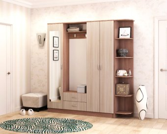 Стенка Памир ПВ-2 (ясень шимо темный/ясень шимо светлый) - 1/1