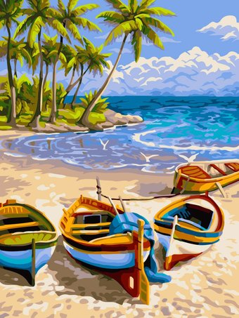 Картина по номерам ArtCity Пристань KT501 - 1/1