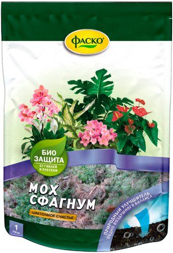 Мох Фаско Мох Сфагнум Цветочное счастье (1 л) - 1/1