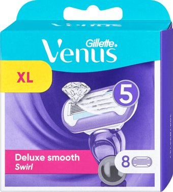 Сменные кассеты для бритья Gillette Venus Deluxe Smooth Swirl (8 шт) 7702018566839 - 1/1