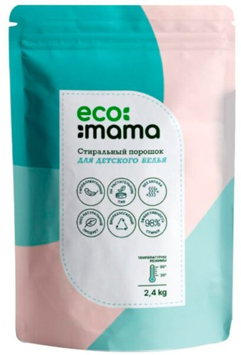 Стиральный порошок Ecomama для детского белья 2.4 кг - 1/1
