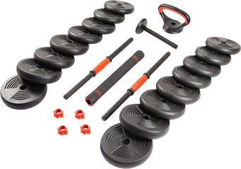 Набор гантелей Ametist со штангой и гирями 6в1 30 кг - 1/1