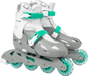 Роликовые коньки Ricos Kudo PW-128 L (р. 39-42, бирюзовый/серый) - 1/1
