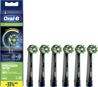 Сменная насадка Oral-B CrossAction EB50BRB-6 (6 шт) - 1/1
