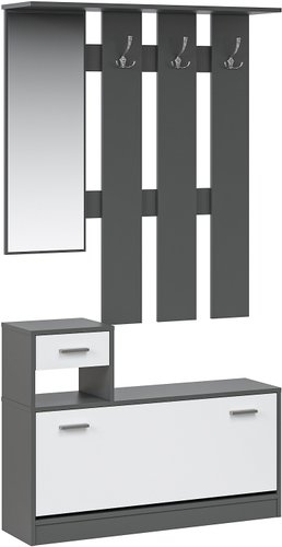 Стенка Империал Интер (антрацит/белый) - 1/1