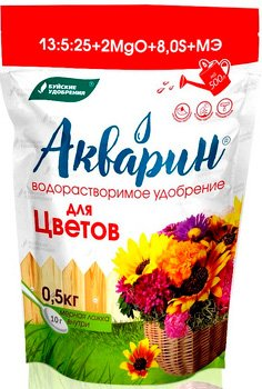 Удобрение Буйские удобрения Акварин 7 для цветов (0.5 кг) - 1/1
