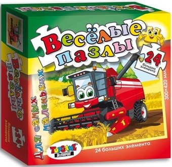 Пазл Topgame Веселые пазлы. Комбайн 01234 - 1/1