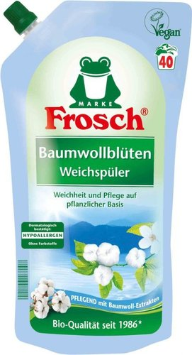 Кондиционер для белья Frosch Цветы хлопка 1л - 1/1