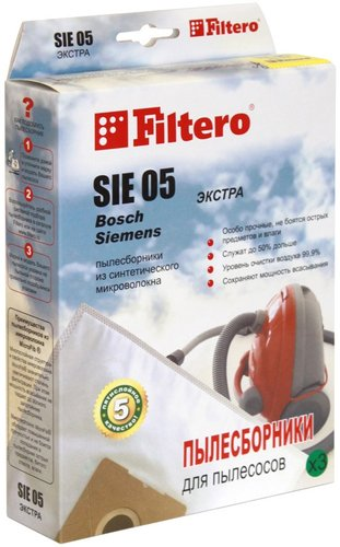 Комплект одноразовых мешков Filtero SIE 05 Экстра - 1/1
