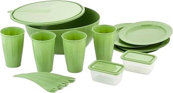 Набор для пикника Sugar&Spice Vanilla SE181512050 (15 предметов, фисташковый) - 1/1